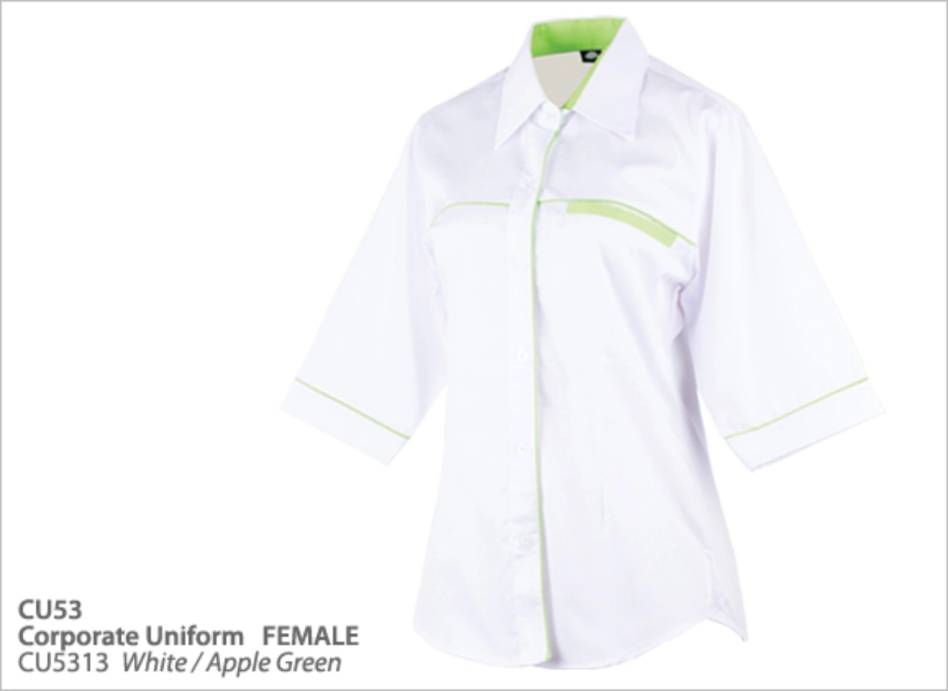 Corporate Uniform White w Lines Series