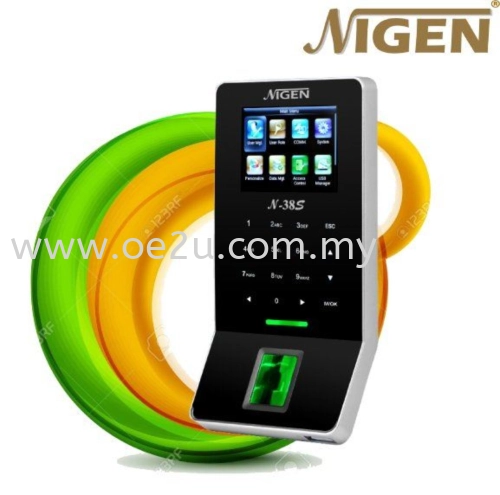 NIGEN N-38S Fingerprint Time Attendance & Door Access System (c/w External Scanner Module, Software Reporting & WiFi Connection)