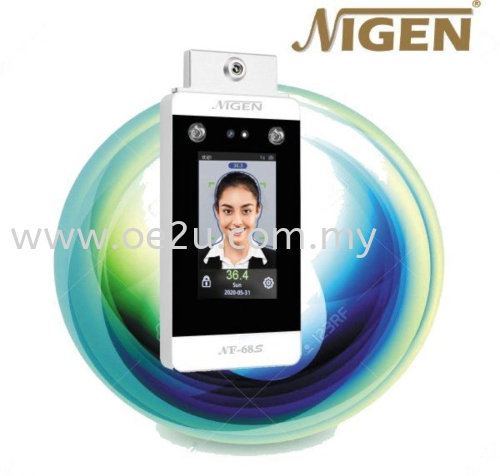 NIGEN NF-68S Face Recognition with Infrared Temperature Measurement Time Attendance & Door Access System (Software Reporting & WiFi Connection)