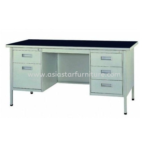 STEEL DESK WITH DOUBLE PEDESTAL DRAWER - A103