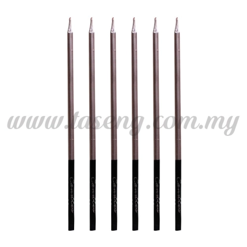 Party Candle 6pcs 15.5cm Rose Gold (CDL-JG2055-7)