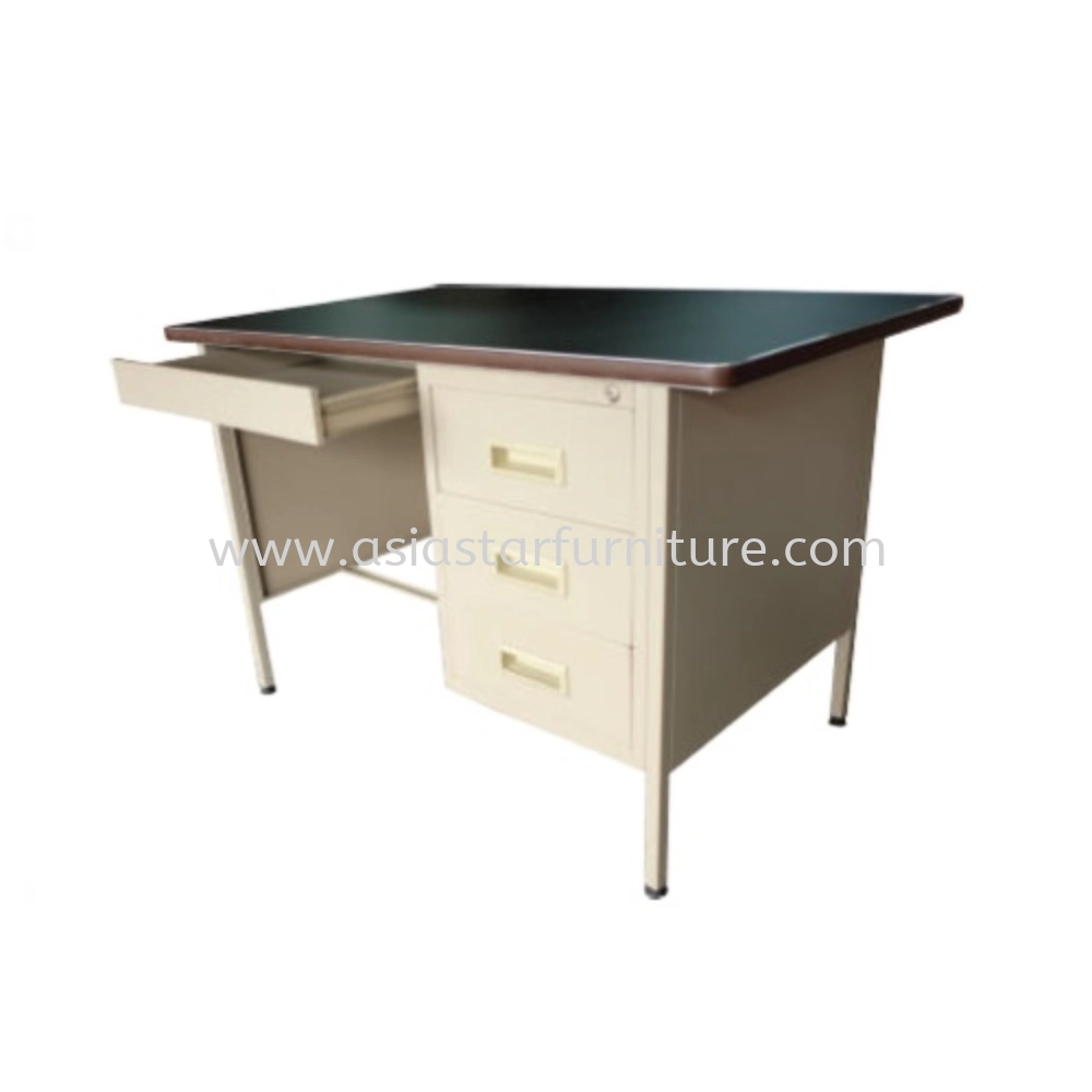 STEEL SINGLE PEDESTAL DESK - A102/LT