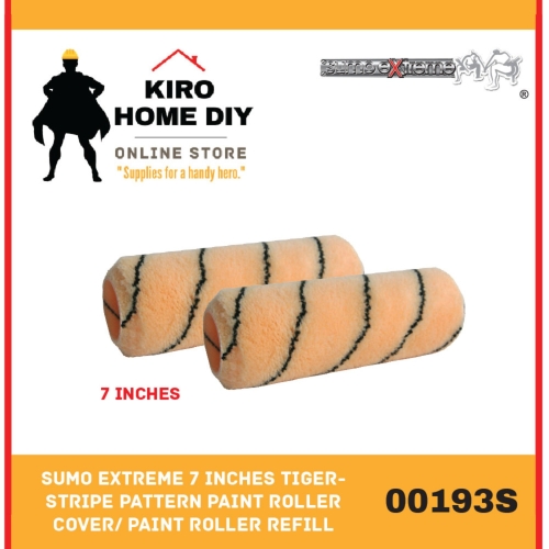 SUMO EXTREME 7 Inches Tiger stripe Pattern Paint Roller Cover/ Paint Roller Refill - 00193S