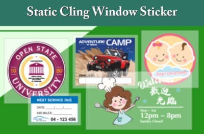 Static Cling Window Sticker