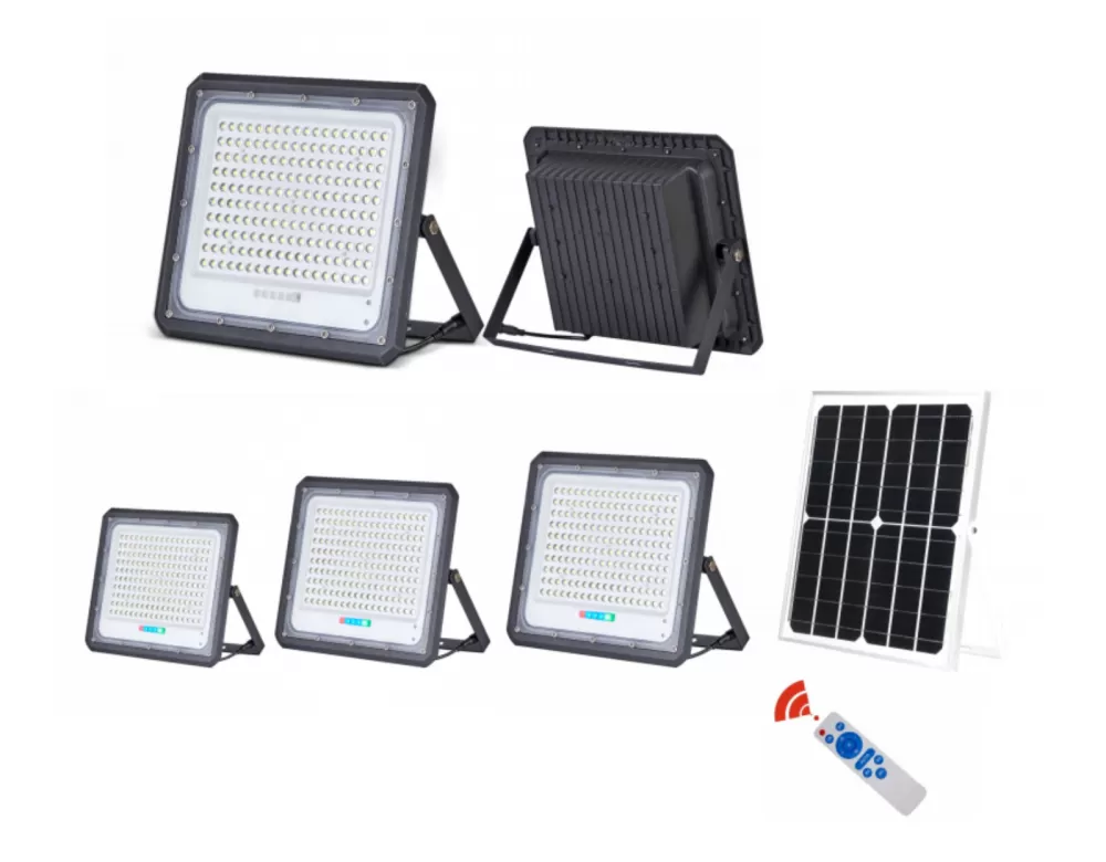 JLUX IF101 LED SOLAR FLOODLIGHT *Photoelectric Lighting control & Remote control + Timing control [100W/200W/300W][3000K/4000K/6500K]