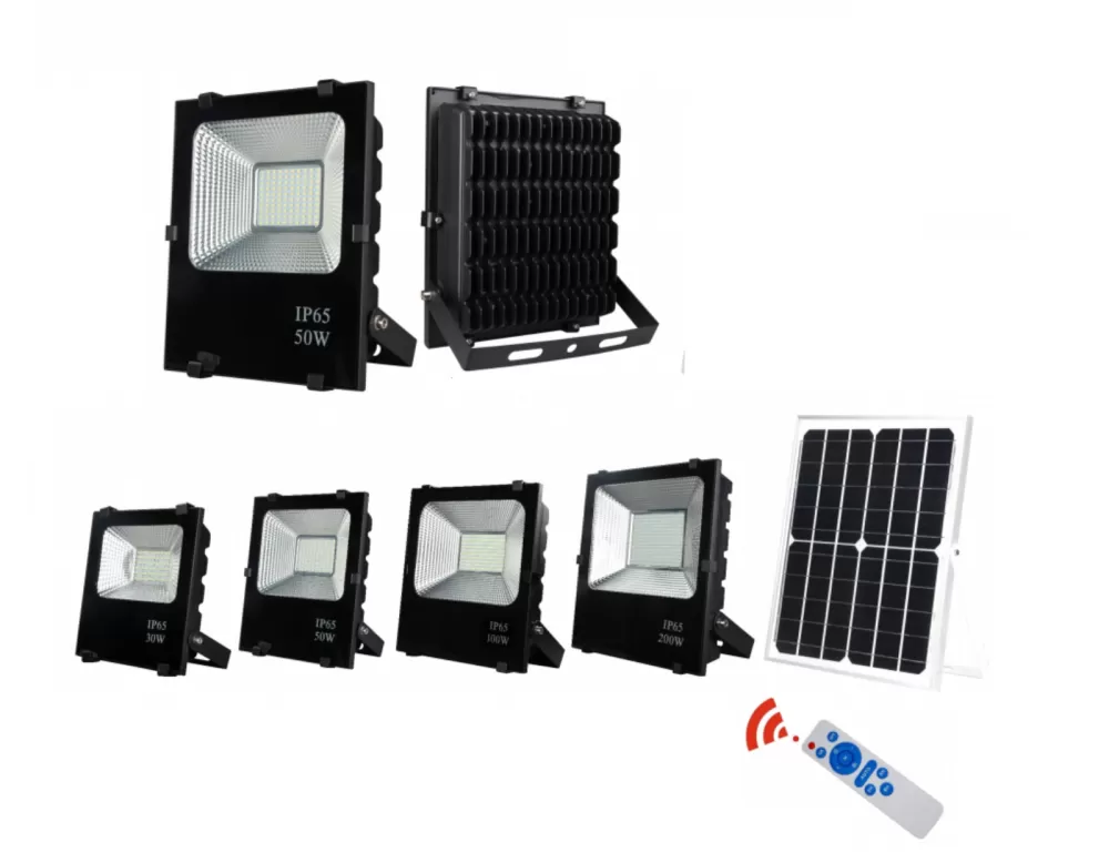 JLUX IF106 LED SOLAR FLOODLIGHT *Photoelectric Lighting control & Remote control + Timing control [30W/50W/100W/200W][3000K/4000K/6500K]