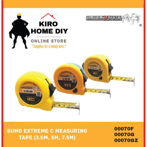 SUMO EXTREME Measuring Tape (3.5m, 5m, 7.5m)  00070F/ 00070G/ 00070GZ