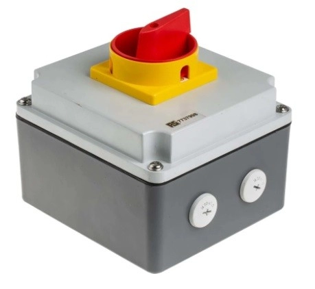 773-7998 - RS PRO 4 Pole Panel Mount Non Fused Isolator Switch - 25 A Maximum Current, 11 kW Power R