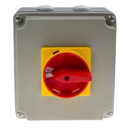 773-7992 - RS PRO 4 Pole Panel Mount Non Fused Isolator Switch - 32 A Maximum Current, 15 kW Power R