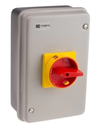 773-8014 - RS PRO 3 Pole Panel Mount Non Fused Isolator Switch - 40 A Maximum Current, IP54