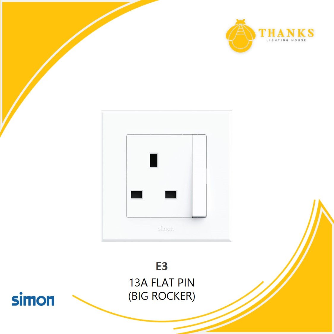 SIMON E3 3 GANG 1 WAY SWITCH Simon Wall Switches and Sockets Perak