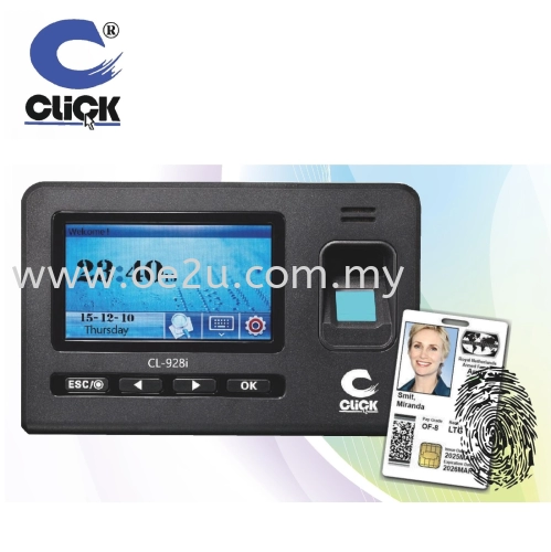 CLICK CL-928i Touch Screen Fingerprint Time Attendance System (Software Reporting)