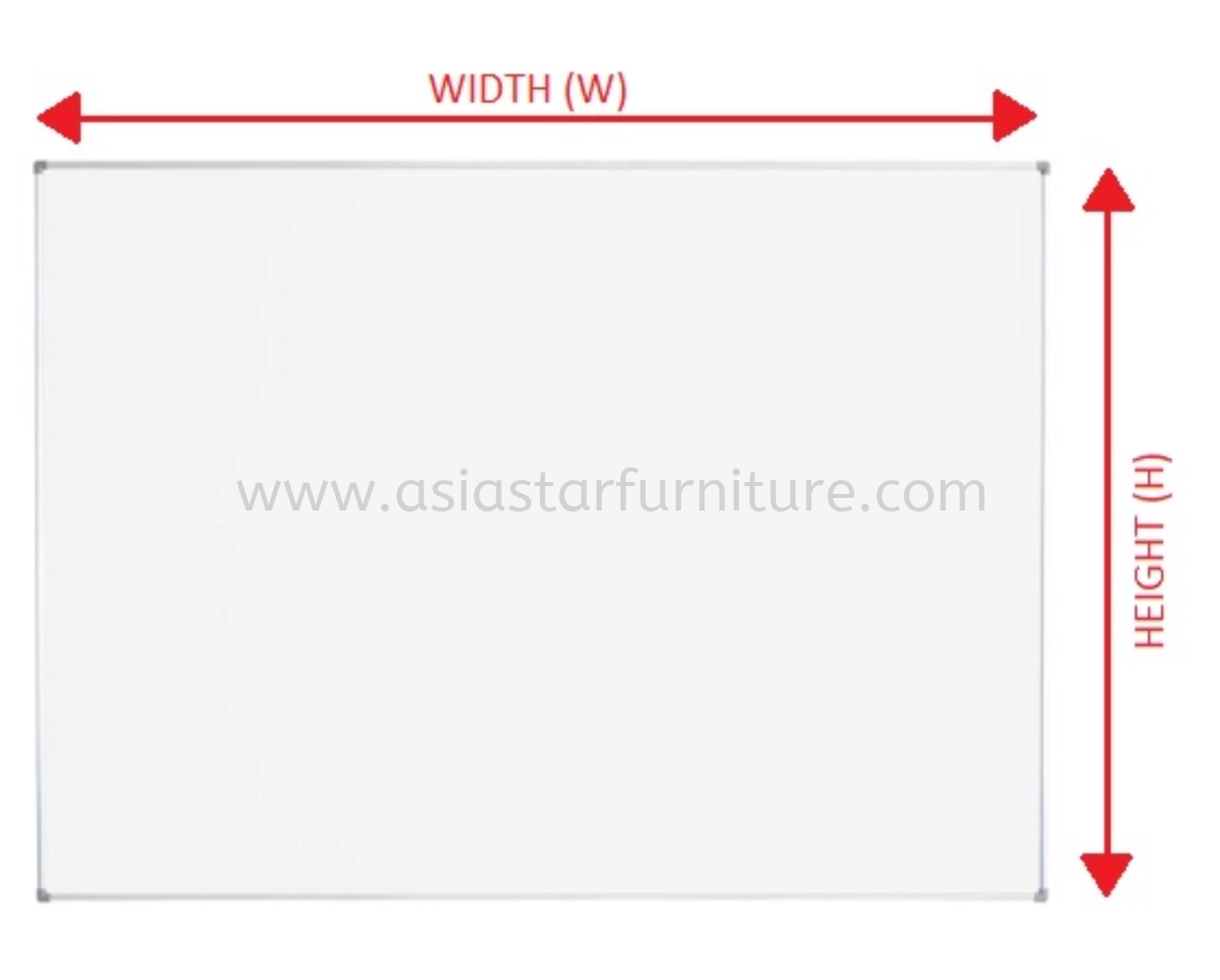 WHITE BOARD WITH ALUMINIUM FRAME