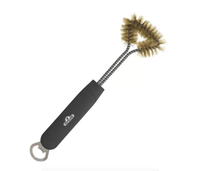 NAPOLEON THREE SIDED GRILL BRUSH WITH BOTTLE OPENER
