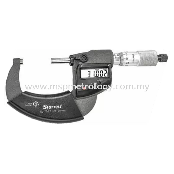 Starrett Electronic Micrometer IP67 (796.1MXRL-50 Series)