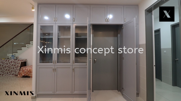  GREY CLASSIC DOOR Aluminium kitchen cabinet Selangor, Malaysia, Melaka, Kuala Lumpur (KL), Petaling Jaya (PJ), Malim Jaya Supplier, Supply, Design, Services | XINMIS CONCEPT STORE