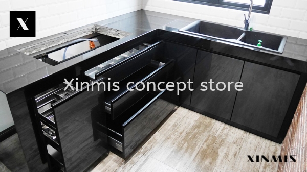  VANTA BLACK 4G GLASS DOOR Aluminium kitchen cabinet Selangor, Malaysia, Melaka, Kuala Lumpur (KL), Petaling Jaya (PJ), Malim Jaya Supplier, Supply, Design, Services | XINMIS CONCEPT STORE