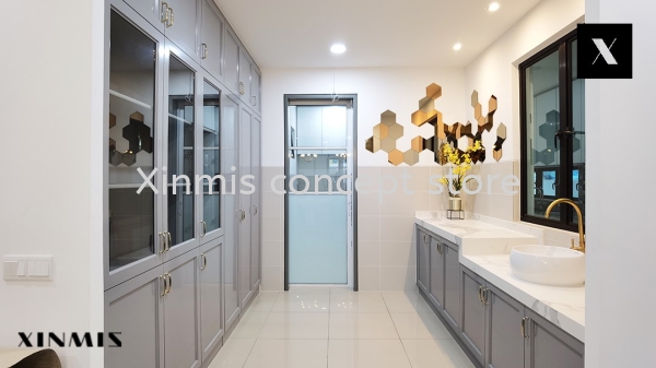  GREY CLASSIC DOOR Aluminium kitchen cabinet Selangor, Malaysia, Melaka, Kuala Lumpur (KL), Petaling Jaya (PJ), Malim Jaya Supplier, Supply, Design, Services | XINMIS CONCEPT STORE