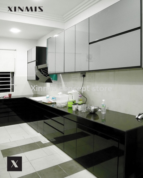  VANTA BLACK 4G GLASS DOOR Aluminium kitchen cabinet Selangor, Malaysia, Melaka, Kuala Lumpur (KL), Petaling Jaya (PJ), Malim Jaya Supplier, Supply, Design, Services | XINMIS CONCEPT STORE