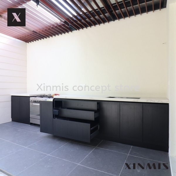  BLACK CLASSIC DOOR Aluminium kitchen cabinet Selangor, Malaysia, Melaka, Kuala Lumpur (KL), Petaling Jaya (PJ), Malim Jaya Supplier, Supply, Design, Services | XINMIS CONCEPT STORE