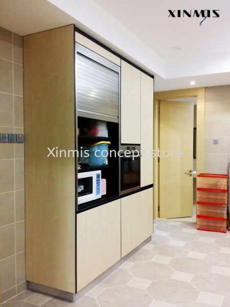  WOOD GRAIN MATTE DOOR Aluminium kitchen cabinet Selangor, Malaysia, Melaka, Kuala Lumpur (KL), Petaling Jaya (PJ), Malim Jaya Supplier, Supply, Design, Services | XINMIS CONCEPT STORE