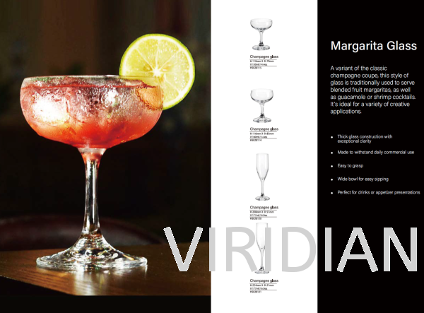 Glassware - Margarita Glass Glassware CZTE Series Tableware Kuala Lumpur (KL), Malaysia, Selangor, Setapak Supplier, Suppliers, Supply, Supplies | Viridian Technologies