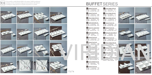 Buffet 1 Buffet CZTE Series Tableware Kuala Lumpur (KL), Malaysia, Selangor, Setapak Supplier, Suppliers, Supply, Supplies | Viridian Technologies