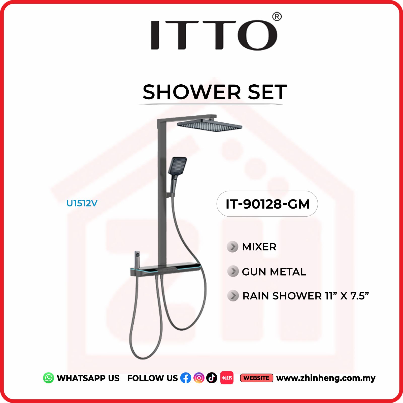 ITTO SHOWER SET  IT-90128-GM