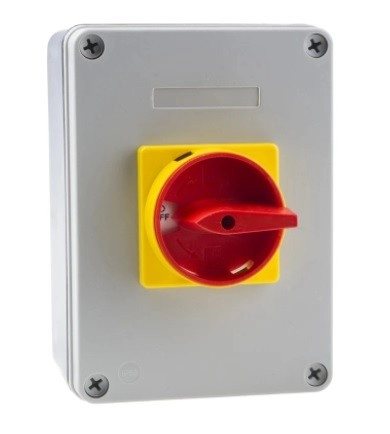 860-9539 - RS PRO 3 Pole Panel Mount Non Fused Isolator Switch - 40 A Maximum Current, 18.5 kW Power