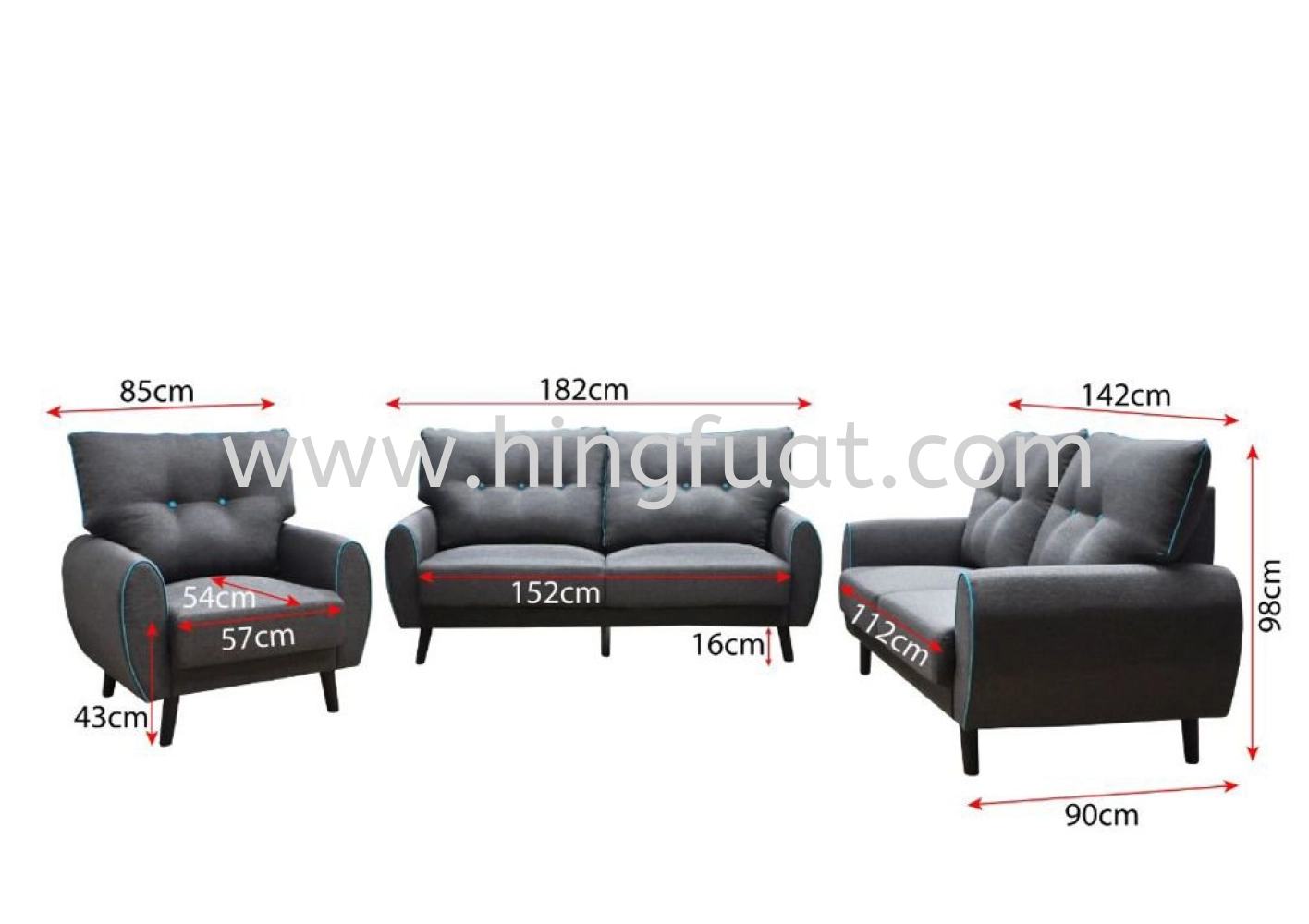 S064 1+2+3 Sofa Set