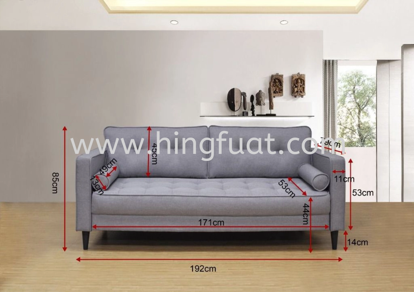 S6860 3 Seater sofa