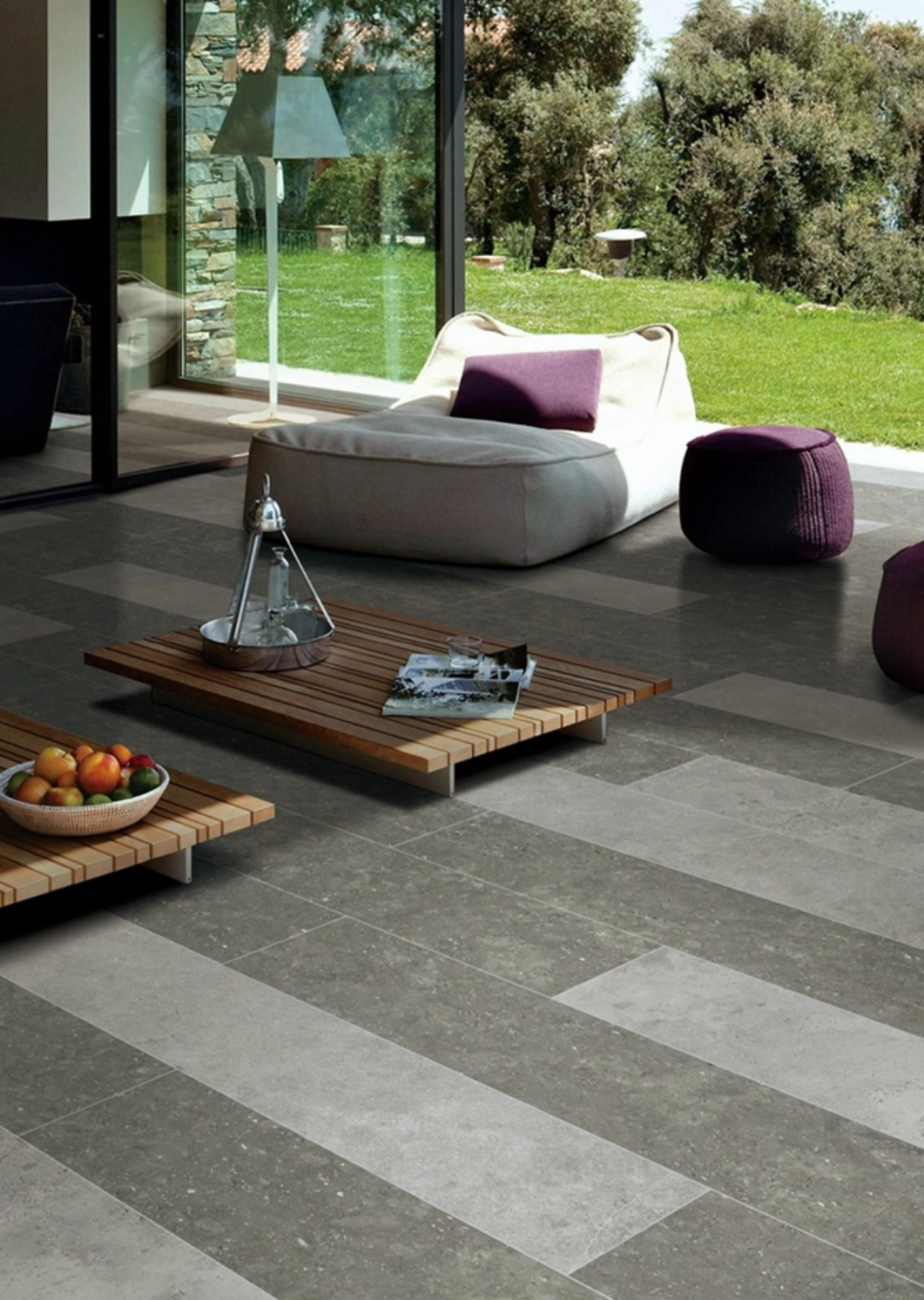 PIETRA CIOTOLI DARK GREY 600x600x10mm