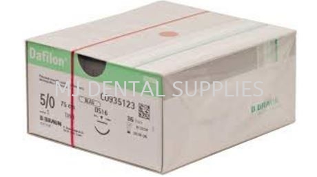 DAFILON BLUE SUTURE 5/0 (NON ABSORBABLE), C0935123, B.BRAUN Suture (Non-Absorbable) Dentistry Material Selangor, Malaysia, Kuala Lumpur (KL), Shah Alam Supplier, Distributor, Supply, Supplies | MJ Dental Supplies