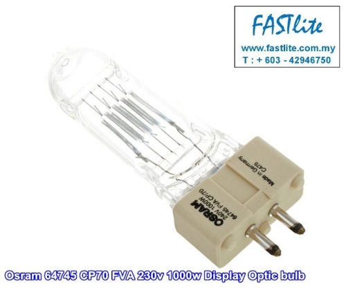 Osram 64745 CP70 FVA 230V 1000W Display Optic Lamp (made In Germany) Kuala  Lumpur (KL), Malaysia, Selangor, Pandan Indah Supplier, Suppliers, Supply,  Supplies | Fastlite Electric Marketing