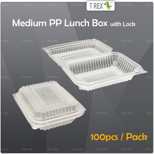 100pcs Medium PP Lunch Box