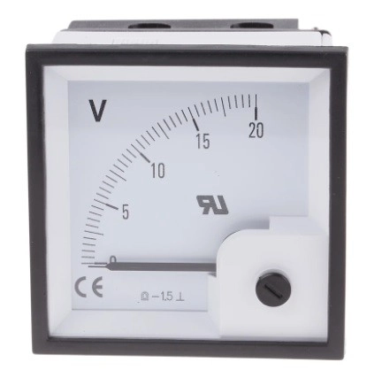 901-0542 - RS PRO Analogue Voltmeter DC ±1.5 %, 68 x 68 mm