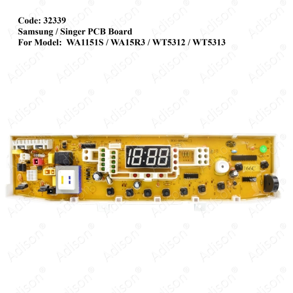 Code: 32339 Samsung / Singer PCB Board For WA1151S / WA15R3 / WT5312 / WT5313 PCB Board Washing Machine Parts Melaka, Malaysia Supplier, Wholesaler, Supply, Supplies | Adison Component Sdn Bhd