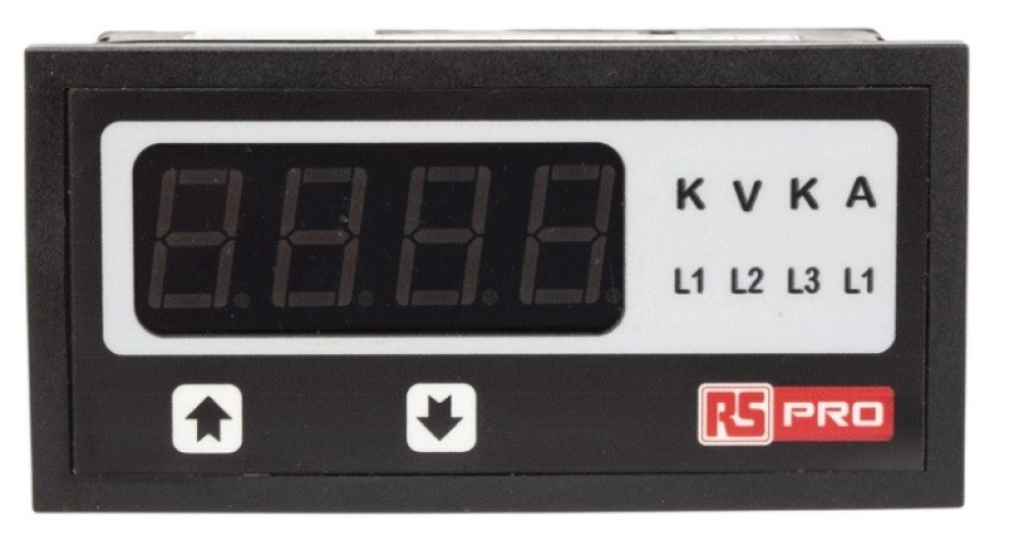 136-5390 - RS PRO Digital Ammeter AC, 43.5mm x 92mm, ±0.5% + 1 Digit
