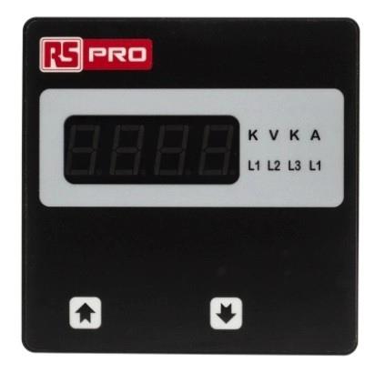 136-5391 - RS PRO Digital Ammeter AC, 92mm x 92mm, ±0.5% + 1 Digit