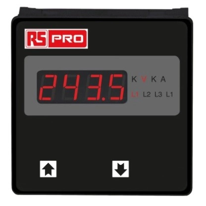 136-5394 - RS PRO Digital Voltmeter AC, LED Display 4-Digits ±0.5 + 1 Digit %