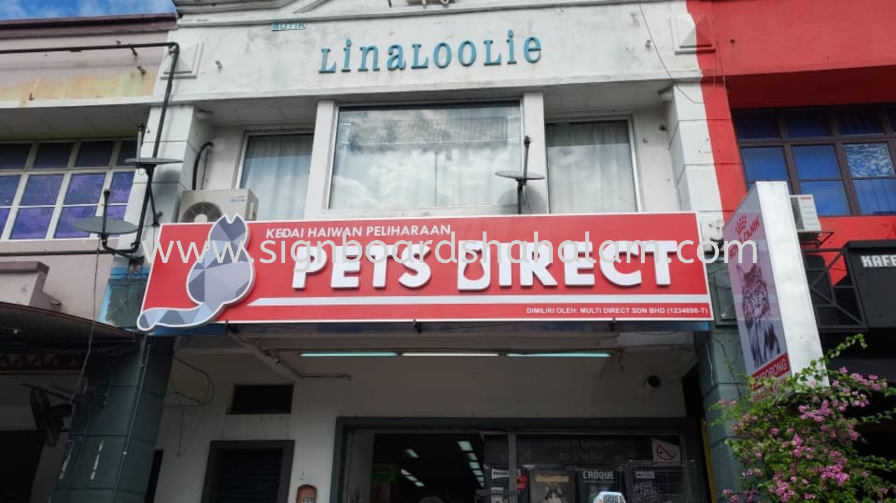 Pet Direct Sdn Bhd Shah Alam - 3D LED Box Up Signboard - Frontlit