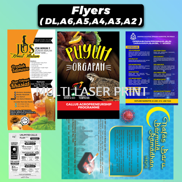 Flyers Flyer / Brochures / Coupon & Tickets Perlis, Malaysia, Kangar Printing, Services, Supplier, Supply | MULTI LASER PRINT