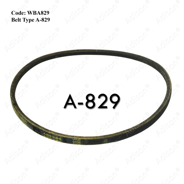 Code: WBA829 Belt Type A-829  V-Belt Belting For Washer / Dryer Melaka, Malaysia Supplier, Wholesaler, Supply, Supplies | Adison Component Sdn Bhd