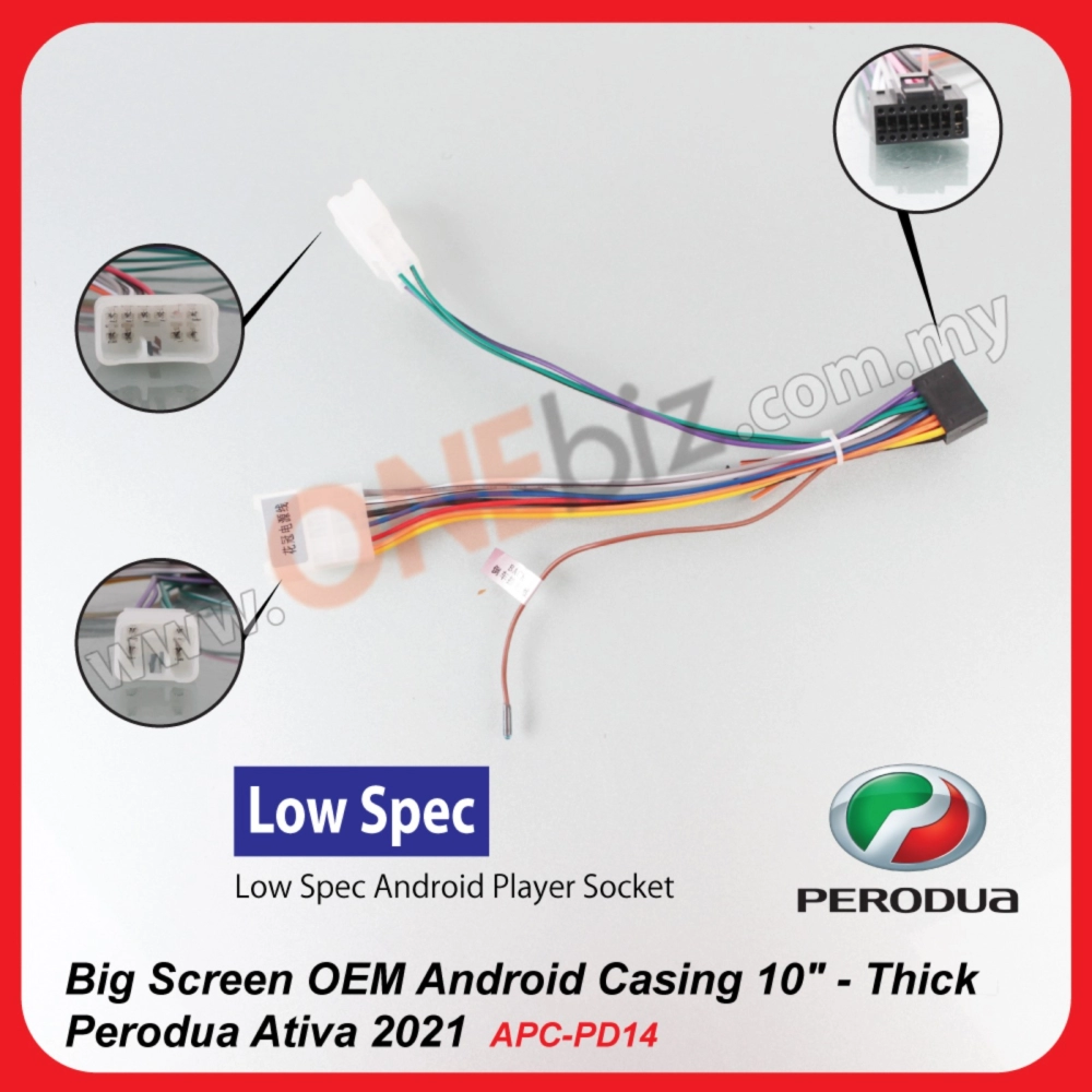 Perodua Ativa 2021 - Big Screen Android Casng 10 inch - Thick - APC-PD14
