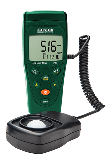 extech lt45 : color led light meter