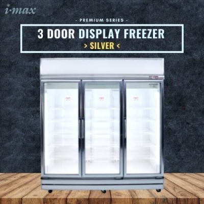 Silver 3 Door Display Freezer (Premium)