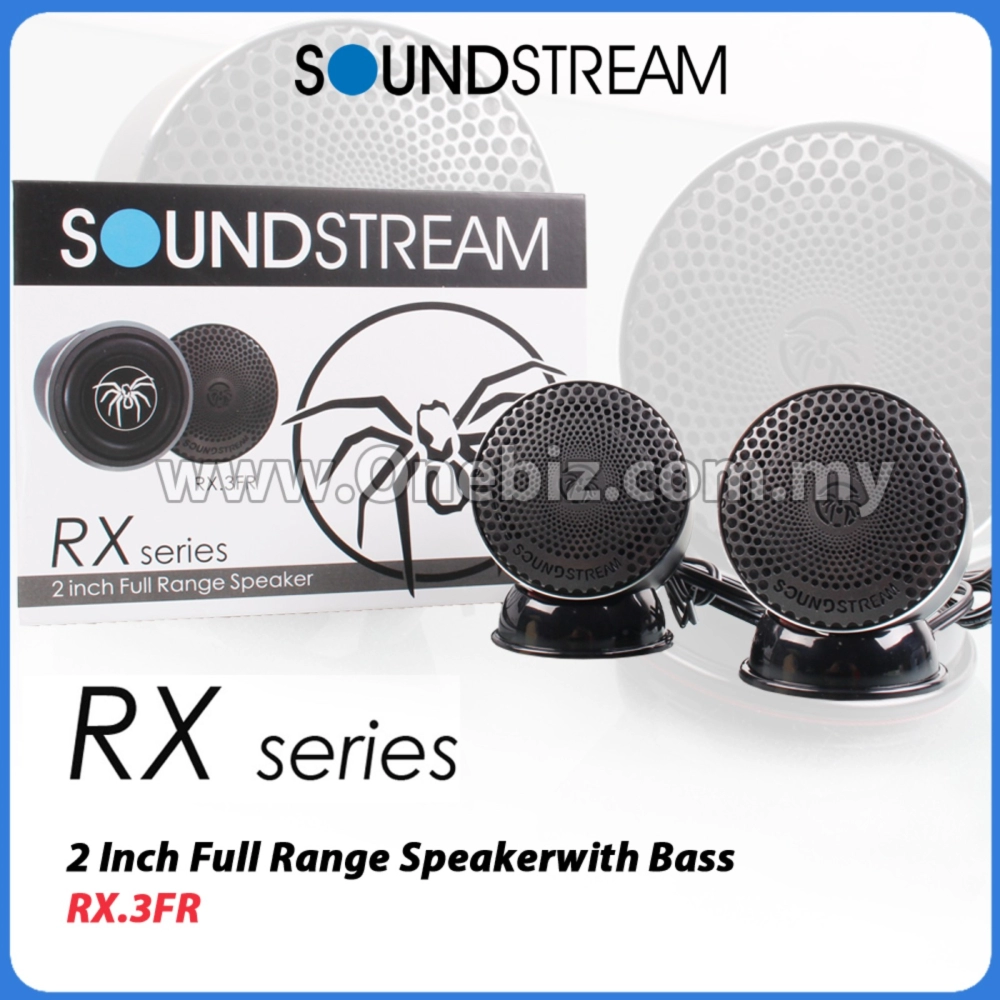 Soundstream 2 Inch Full Range Speaker with Bass - RX.3FR