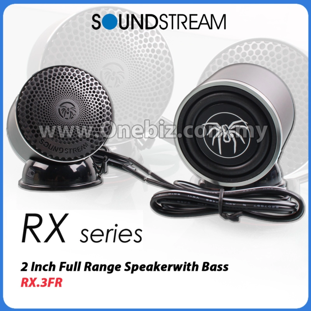 Soundstream 2 Inch Full Range Speaker with Bass - RX.3FR