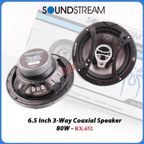 Soundstream 6.5 Inch 3-Way Coaxial Speaker 80W - RX.652