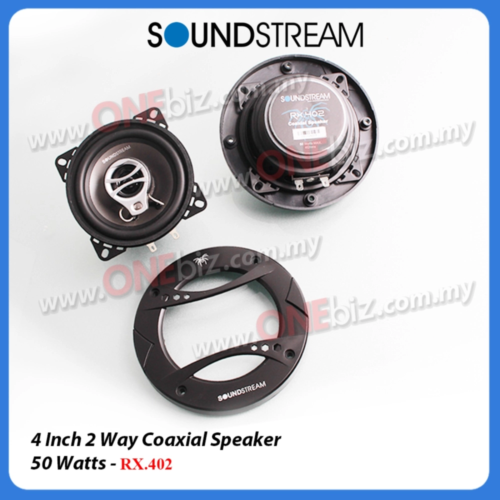 Soundstream 4 Inch 2 Way Coaxial Speaker 50 Watts - RX.402